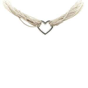 TIFFANY Authentic Silver Heart Necklace
